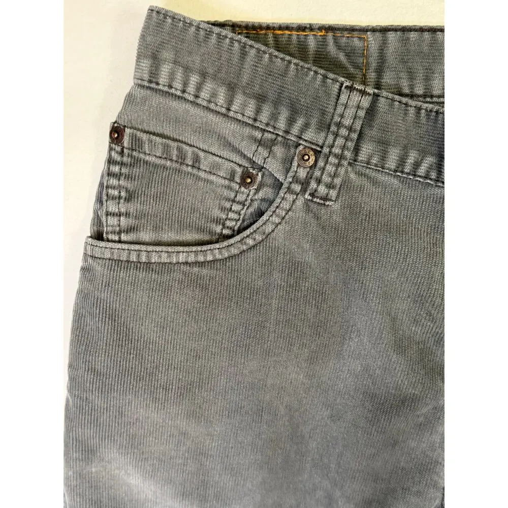 Levi’s 559 Relaxed Straight Gray Corduroy Pants Men’s 30x30 Classic Fit